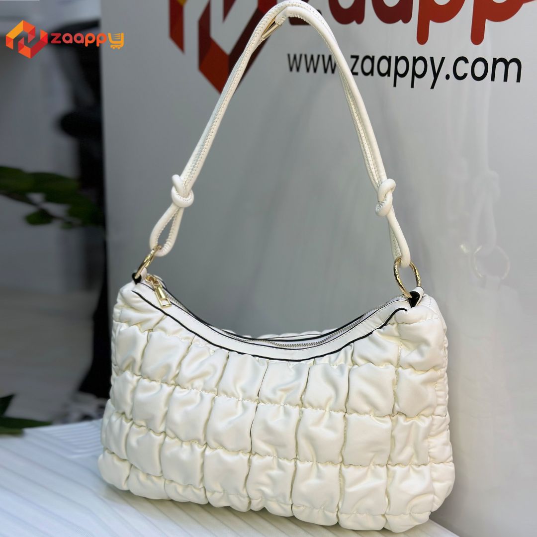 Stylish Elegant Quilted Shoulder Bag For Women | Puffy Handbag