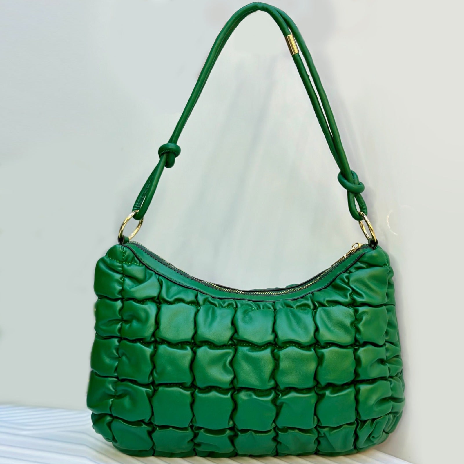 Stylish Elegant Quilted Shoulder Bag For Women | Puffy Handbag