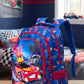 16 Inch Racing Rush Character Printed School Bag for 4 to 12 Years, Lightweight with Adjustable Strap Buckle