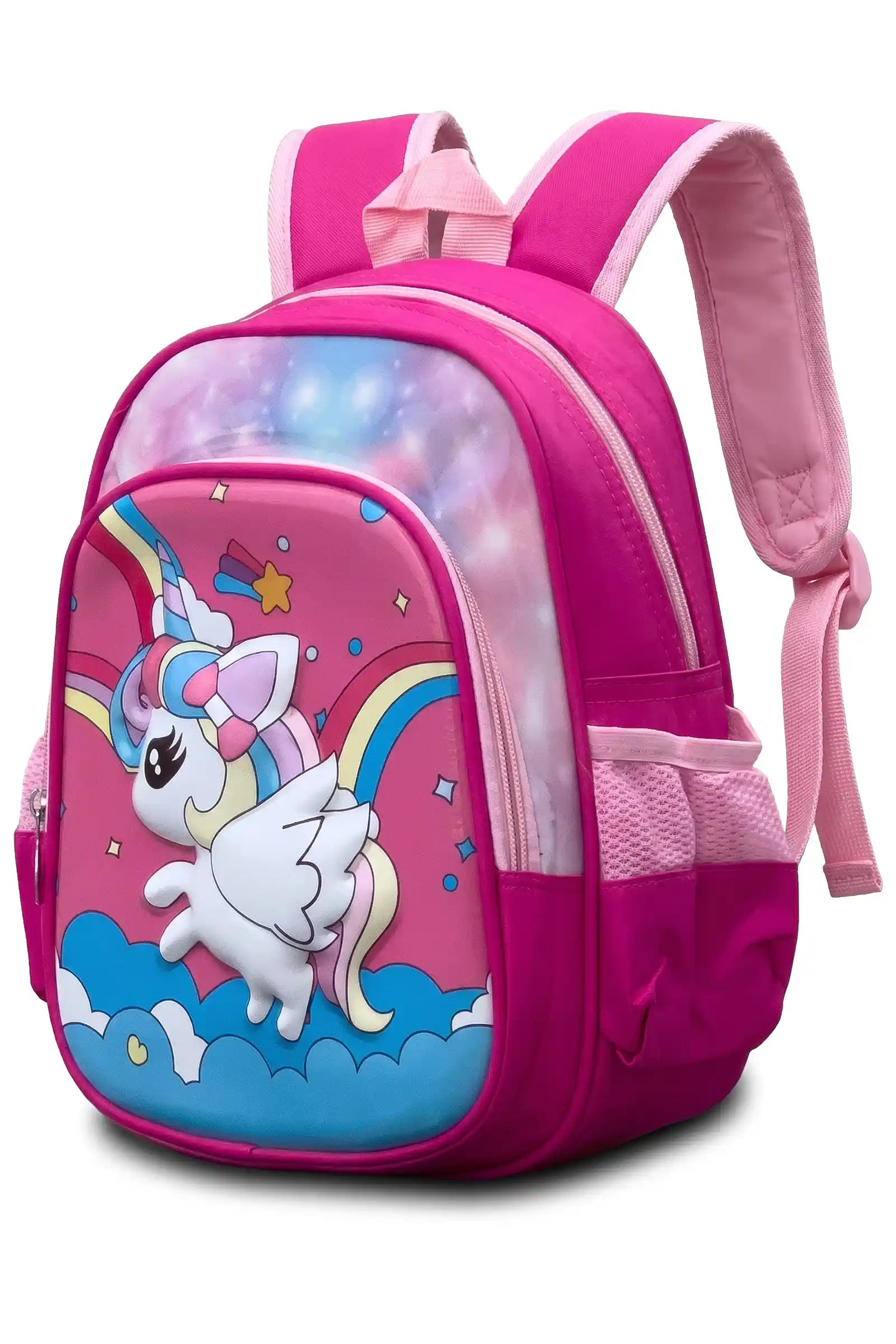 12 Inch Cute Cartoon Character Printed Lightweight School Bag, 4-7 Years With Adjustable Strap Buckle