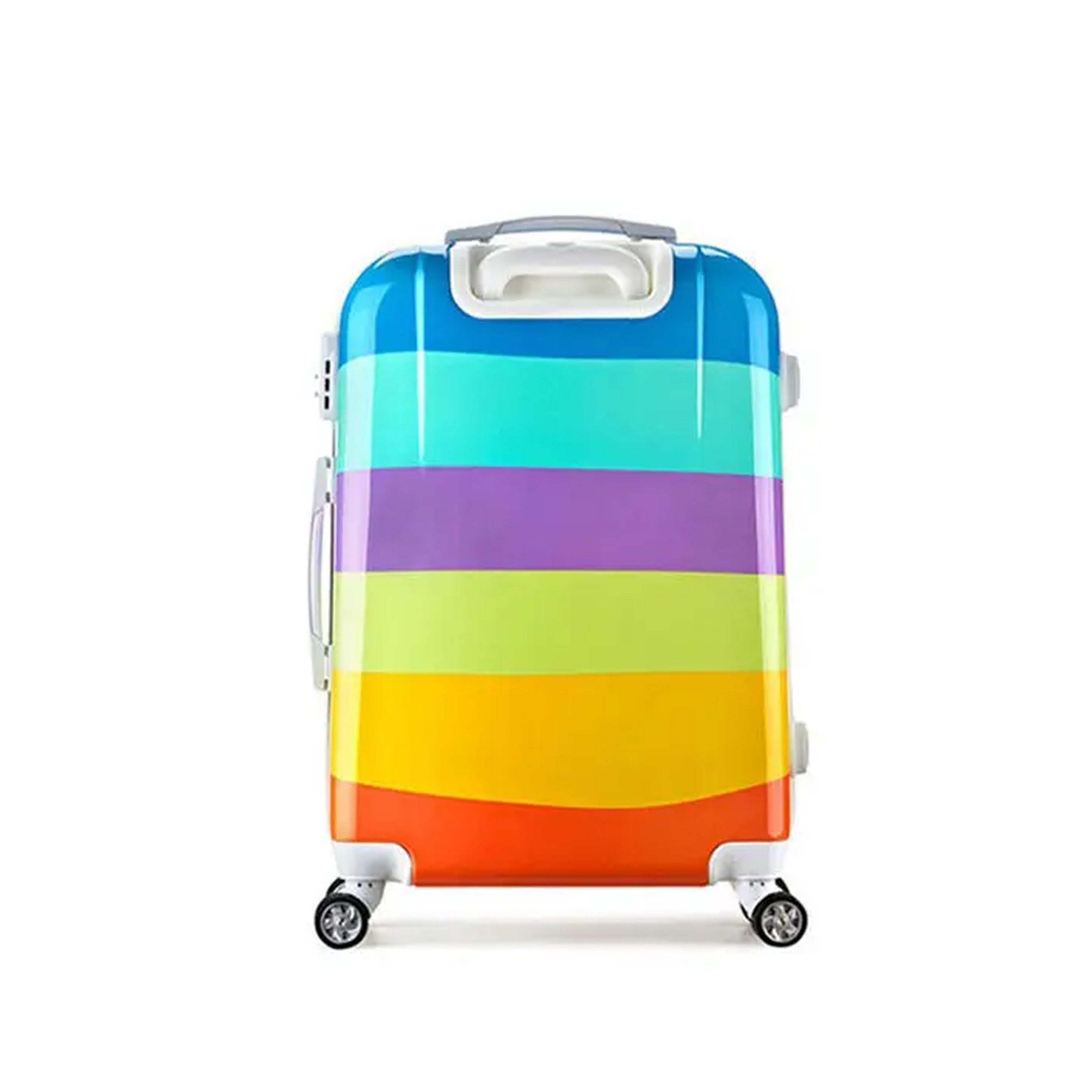 Printed Lightweight ABS 4 Wheels Luggage Bag | 7-10 Kg, 20-25 Kg, 30-35 Kg