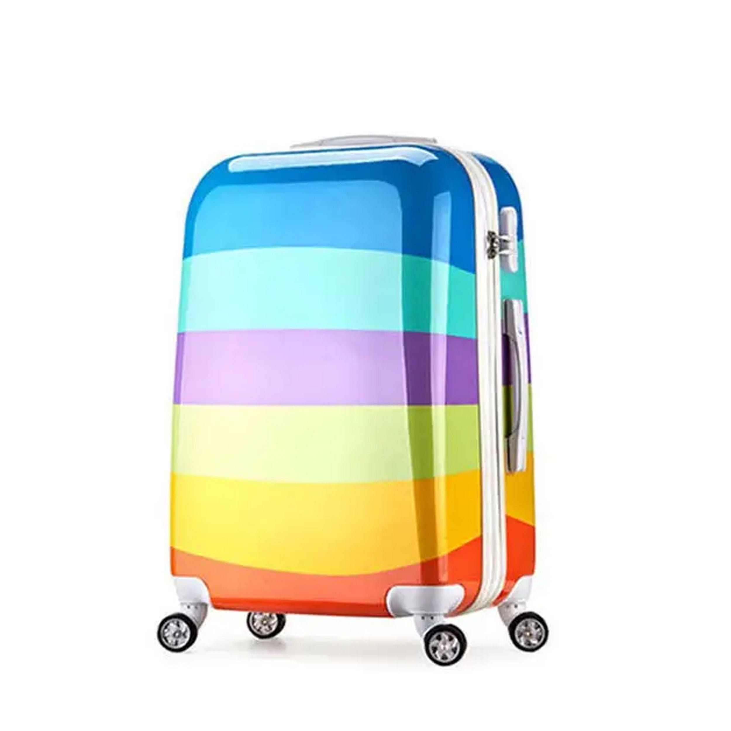 Printed Lightweight ABS Double Spinner Wheel Luggage Bags | 28 inch Size 30-35 Kg Capacity