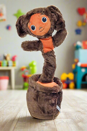 Rechargeable Funny Dancing and Talk Back Monkey Toy with Music | Cute Kids Plush Toy