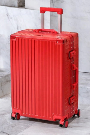28 Inch Large Size Aluminium Framed Hard Shell Zipperless Suitcase Spinner Wheel TSA Luggage