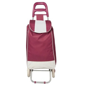 Wheeled Foldable Grocery Shopping Trolley Bag With Wheels | Portable Rolling Shopping Cart