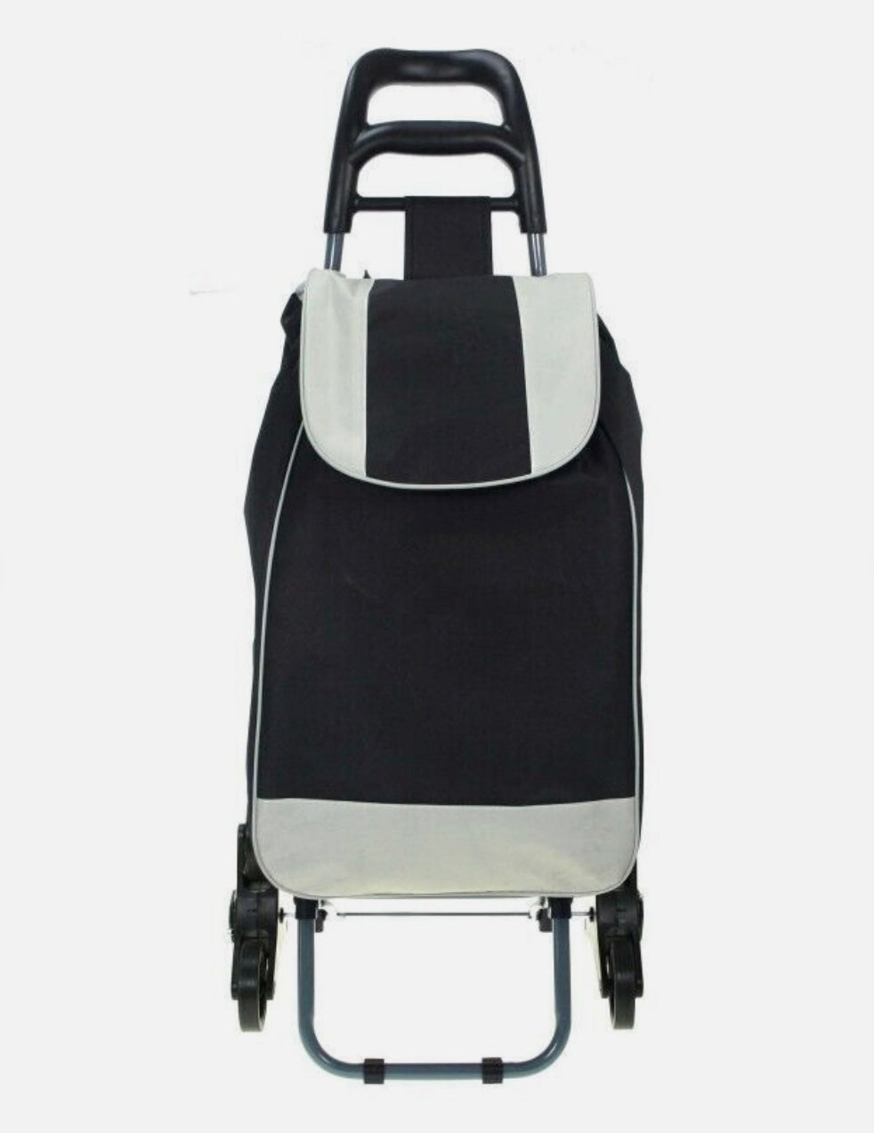 Foldable Grocery Shopping Trolley Bag With Two Wheels | Portable Rolling Shopping Cart Zaappy.com