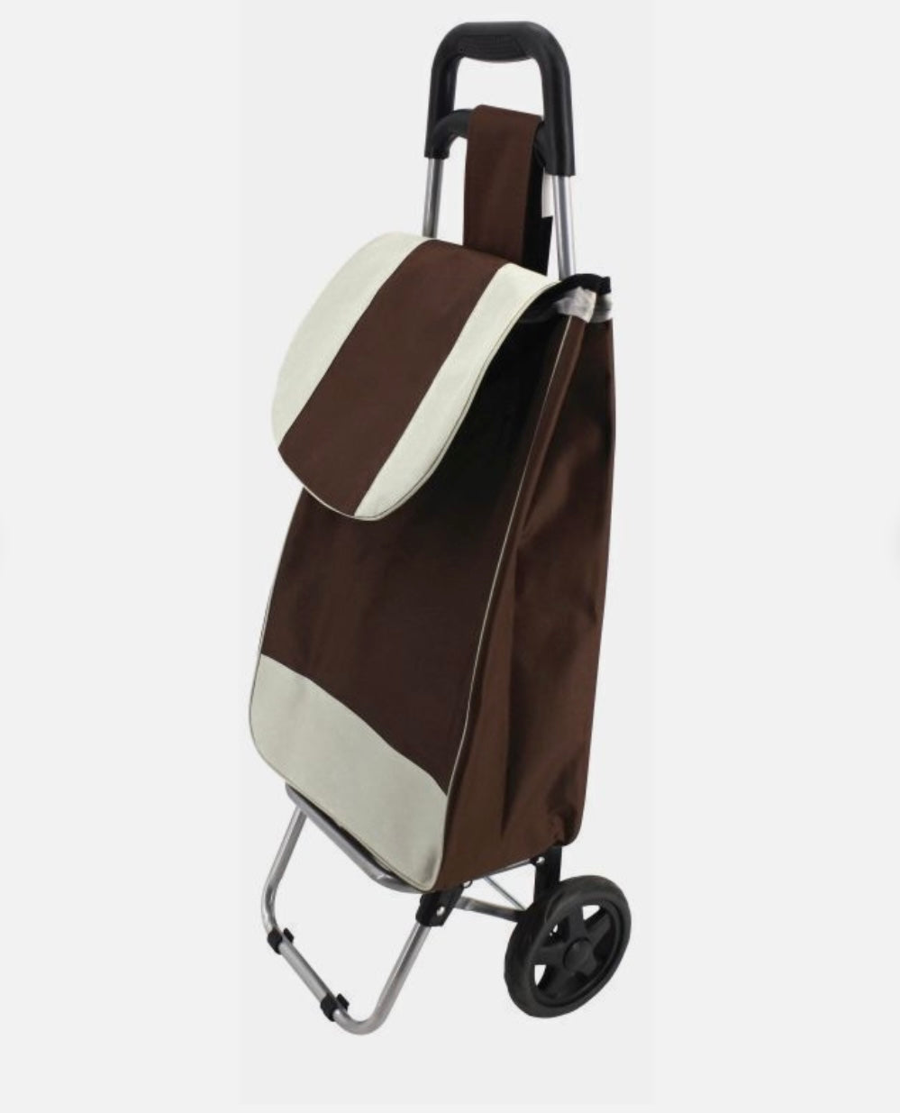 Foldable Grocery Shopping Trolley Bag With Two Wheels | Portable Rolling Shopping Cart Zaappy.com