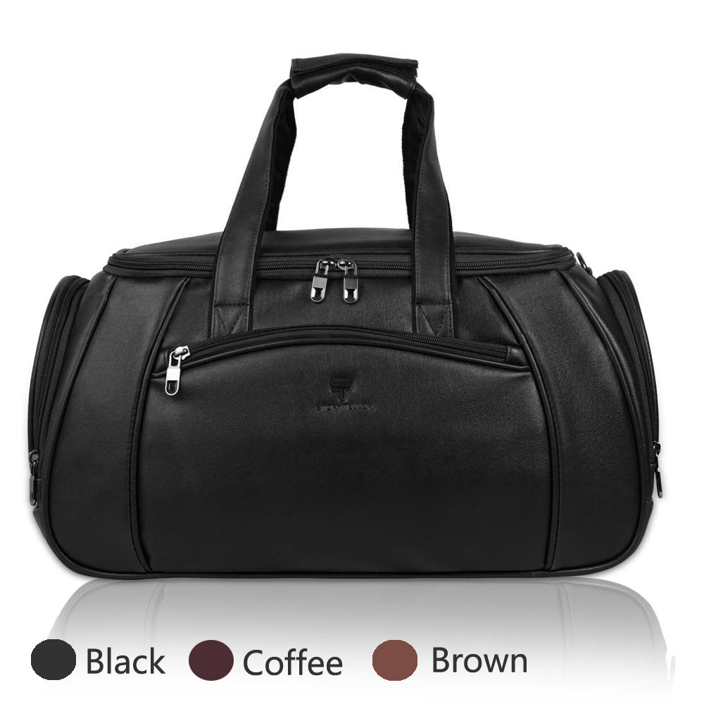 Stylish Leather ST Men Duffle Bag | Multifunctional Carry on Travel Bag