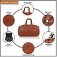 Stylish Leather ST Men Business Duffle Bag | Multifunctional Carry on Travel Bag Zaappy.com