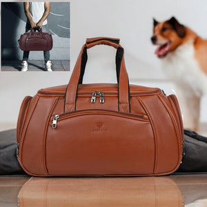 Stylish Leather ST Men Duffle Bag | Multifunctional Carry on Travel Bag