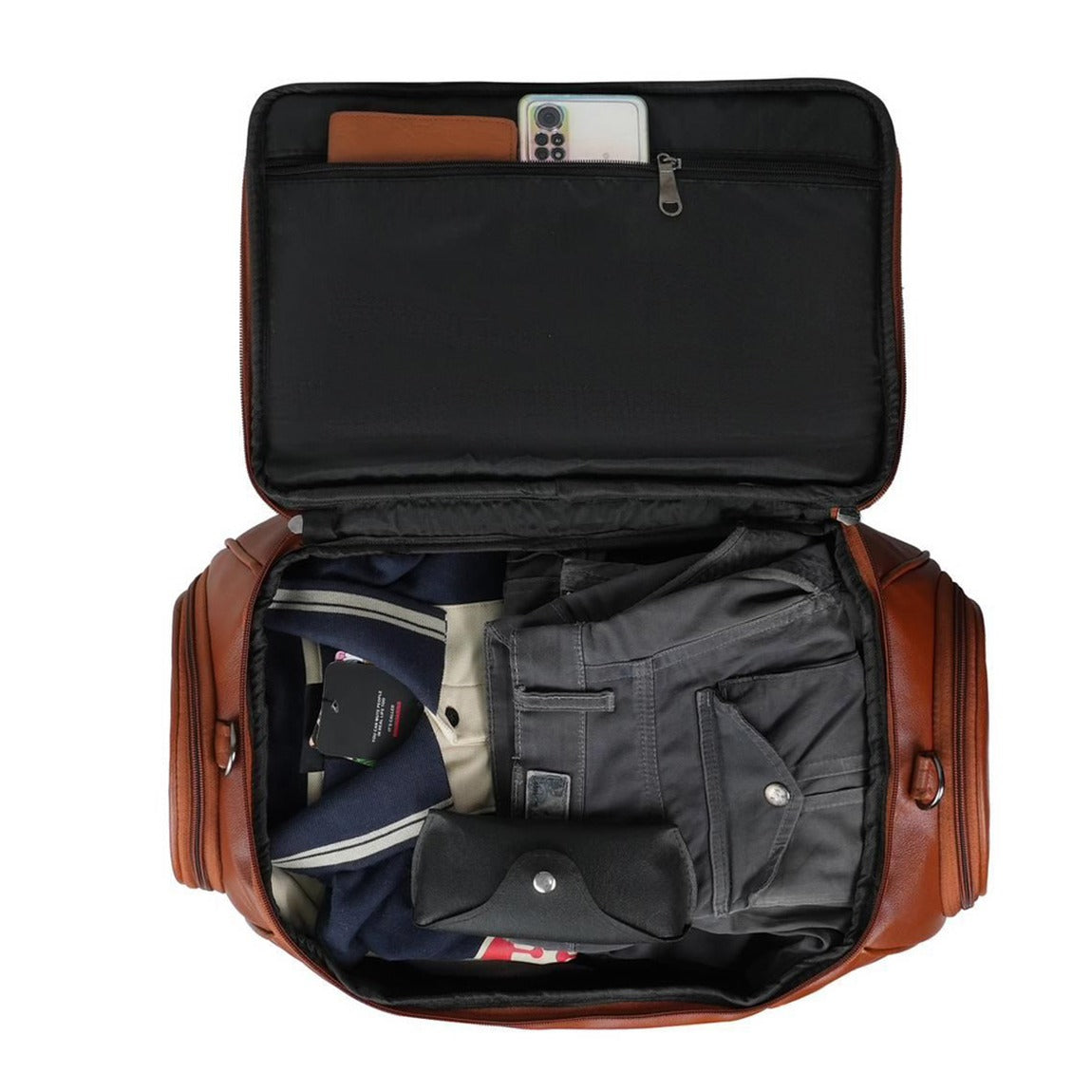 Stylish Leather ST Men Duffle Bag | Multifunctional Carry on Travel Bag