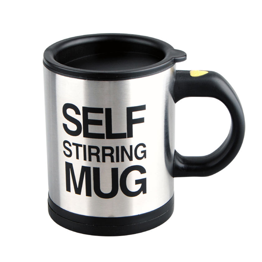 Self Stirring Electric Stainless Steel Coffee Mug | Automatic Self Mixing Cup Zaappy