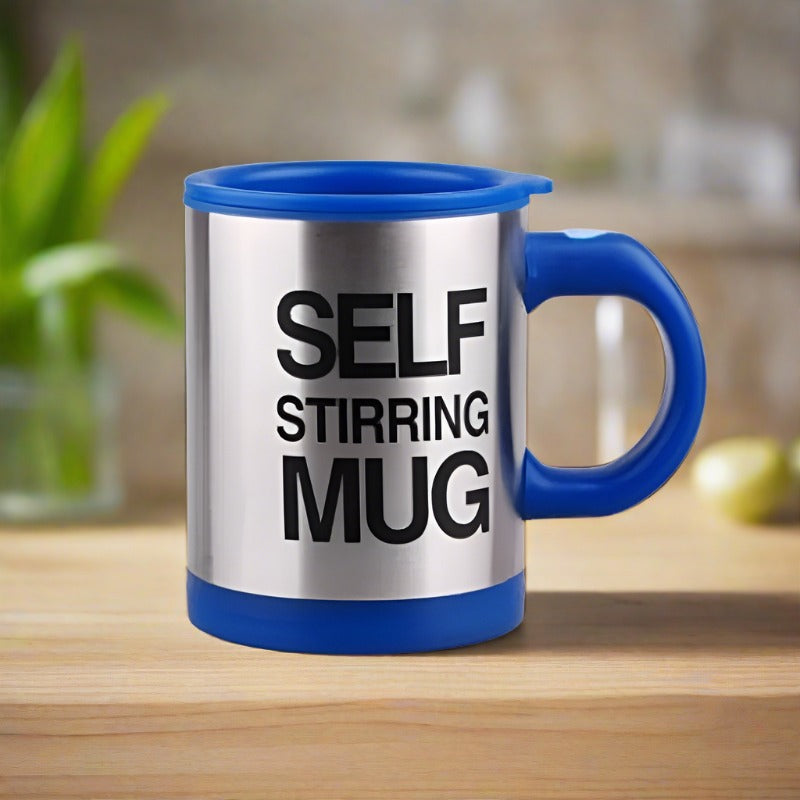 FLASH SALE ⚡ Self Stirring Electric Stainless Steel Coffee Mug | Automatic Self Mixing Cup Zaappy