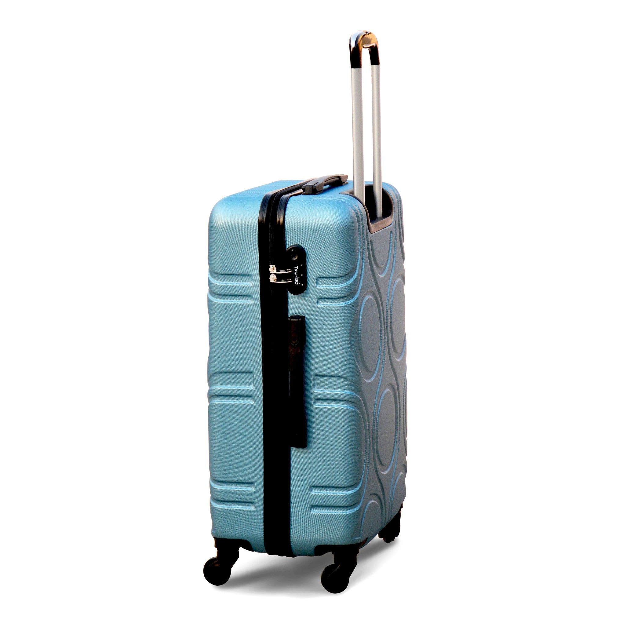 Light Weight Abs Luggage | Hard Case Trolley Bag | 3 Pcs Set 20” 24” 28 Inches | 2 Years Warranty | Yinton 2208 L Blue