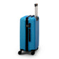 20" Light Blue Colour JIAN ABS Line Luggage Lightweight Hard Case Carry On Trolley Bag With Spinner Wheel Zaappy.com