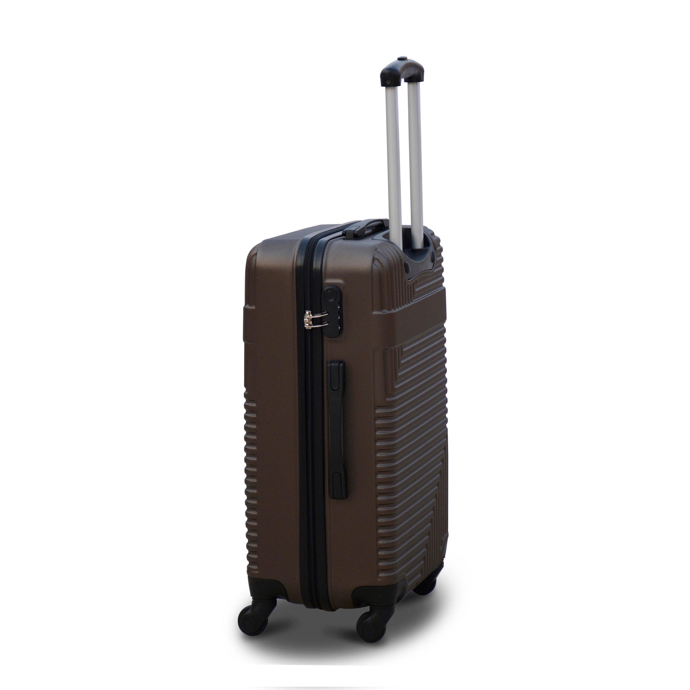 24" Brown Colour Travel Way ABS Luggage Lightweight Hard Case Spinner Wheel Trolley Bag