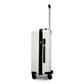 20" White Colour JIAN ABS Line Luggage Lightweight Hard Case Carry On Trolley Bag With Spinner Wheel Zaappy.com