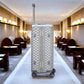 20" Silver Aluminium Framed 3D Diamond Hard Shell Without Zipper Carry On TSA Luggage