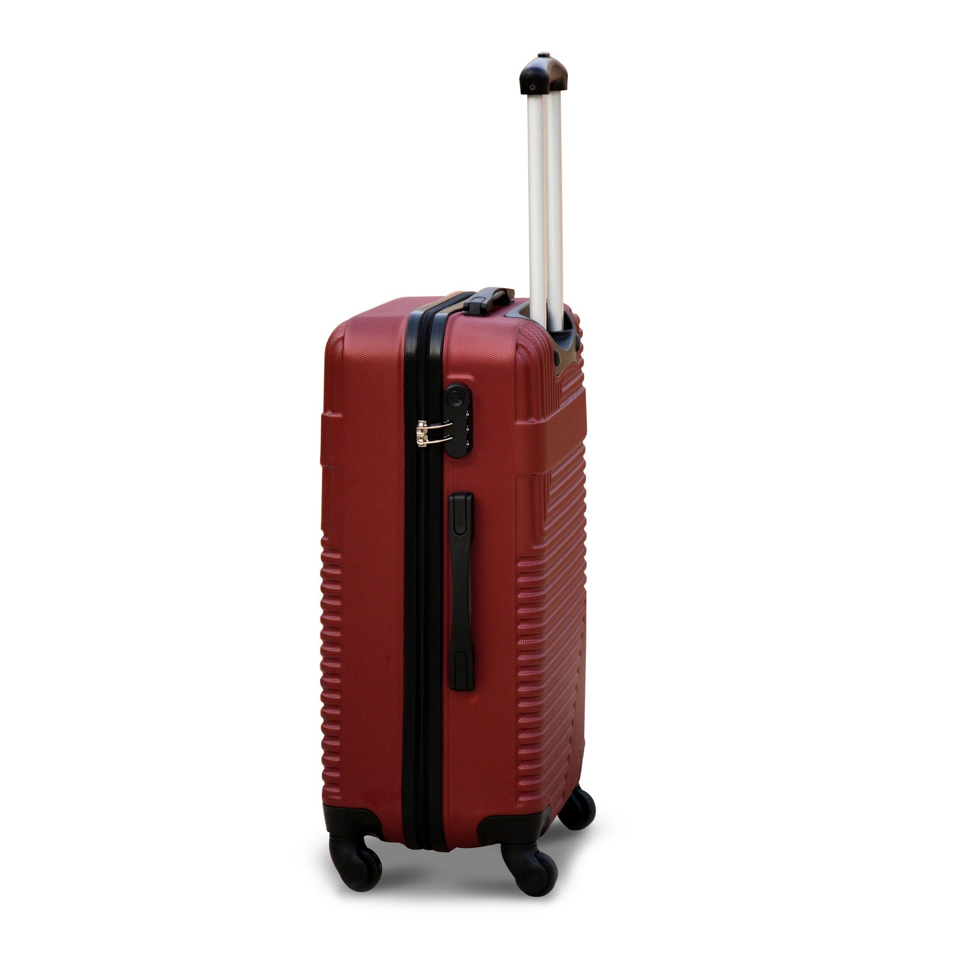 24" Red Colour Travel Way ABS Luggage Lightweight Hard Case Trolley Bag Zaappy.com