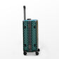 28" Green Colour Aluminium Framed 3D Diamond ABS Hard Shell Without Zipper Luggage Zaappy.com