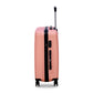 24" Dark Pink Colour JIAN ABS Line Luggage Lightweight Hard Case Trolley Bag With Spinner Wheel Zaappy.com