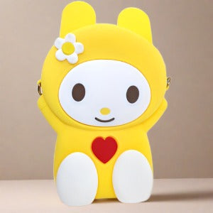 Silica Gel Cute Bear Phone Bag For Girls | Mini Cross Body Shoulder Bag