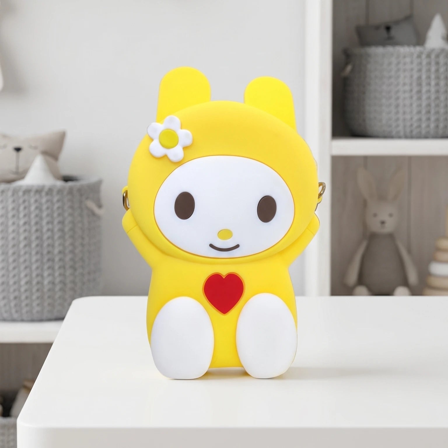 Silica Gel Cute Bear Phone Bag For Girls | Mini Cross Body Shoulder Bag
