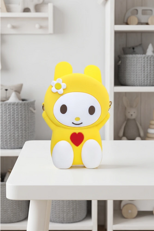 Silica Gel Cute Bear Phone Bag For Girls | Mini Cross Body Shoulder Bag