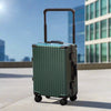 20 inch Green Aluminium Framed Spinner Hard Shell Without Zipper Carry On TSA Luggage