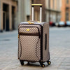 VL PU Leather Material Luggage | Soft Shell Four Wheel Trolley Bag | 4 Pcs Set 7, 20, 24 and 28 Inches