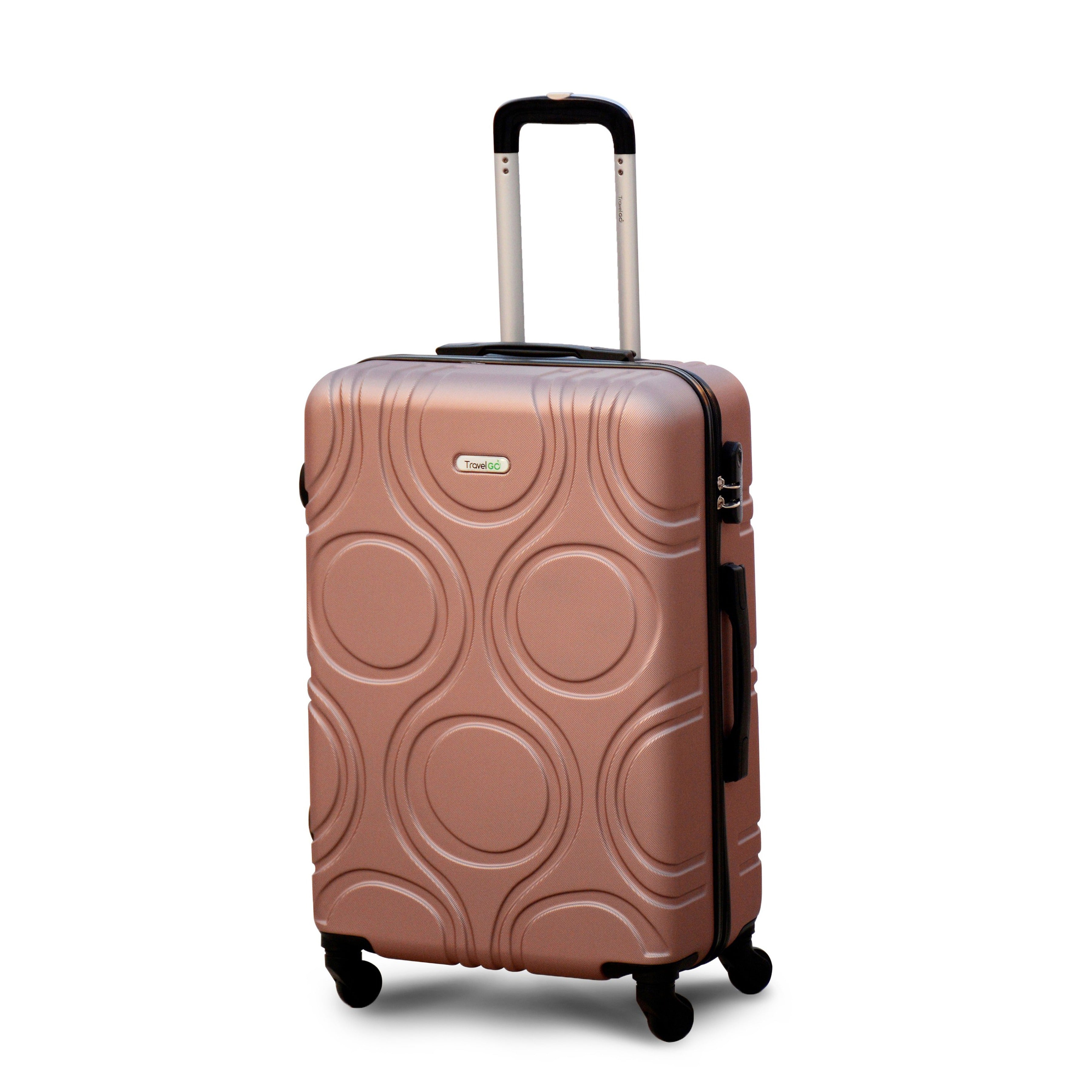 Yinton 2208 Rose Gold 20” Lightweight ABS Luggage | Hard Case Trolley Bag