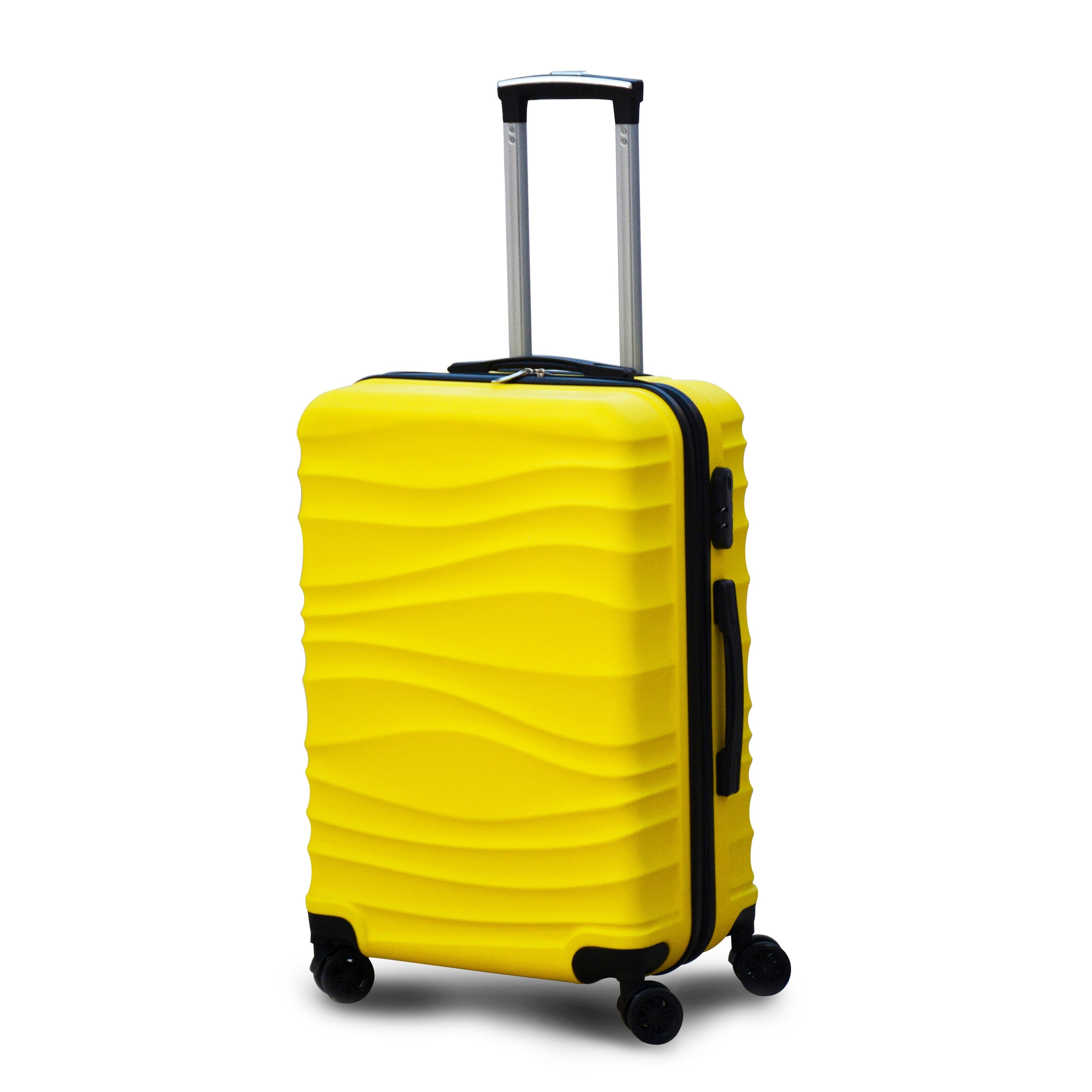 Ocean ABS Lightweight Luggage Bag with Double Spinner Wheel | 3 Piece Set 20, 24 and 28 Inch