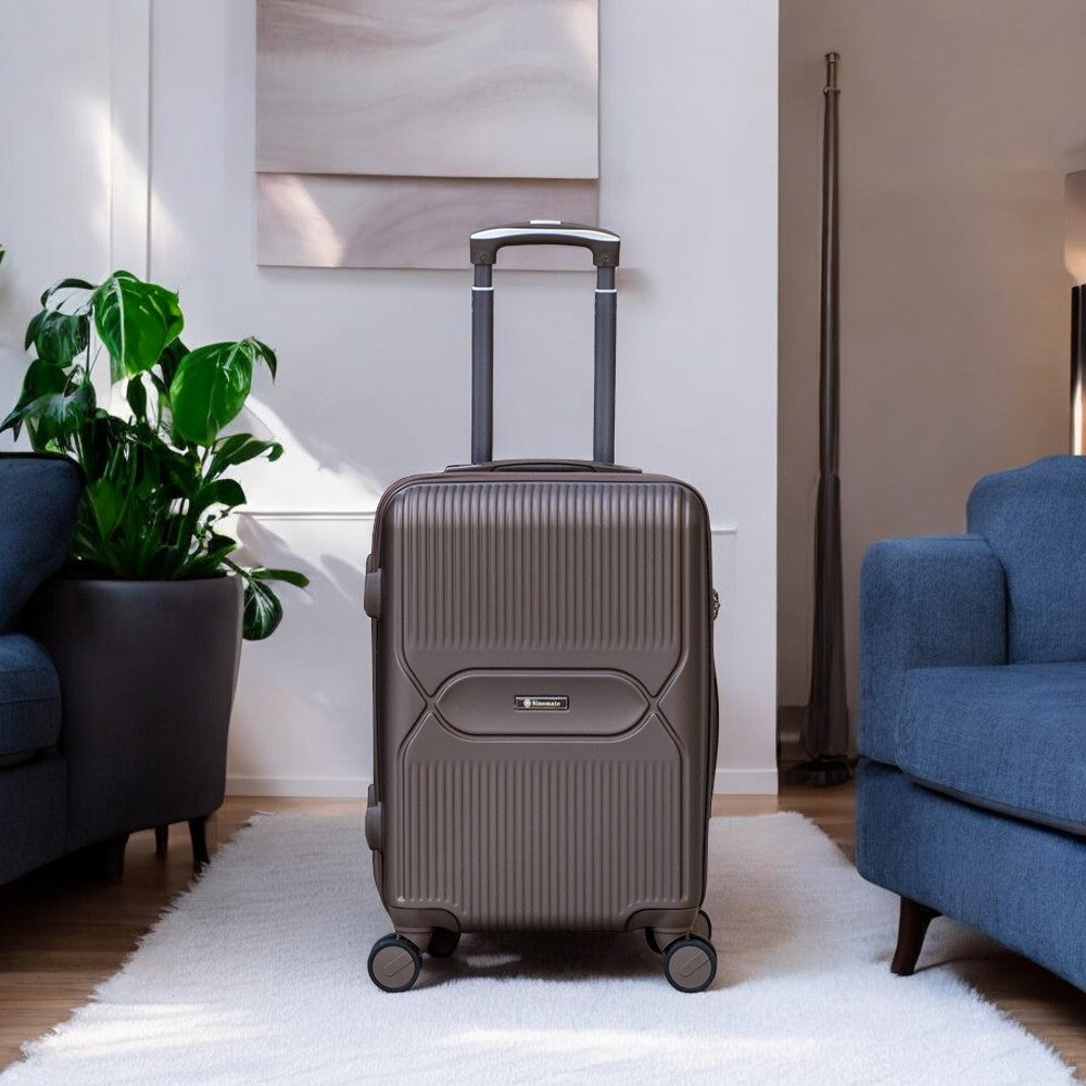 Sinomate Medium Size 24 inch 25 Kg Capacity Lightweight ABS Luggage | Cabin Size Luggage FREE