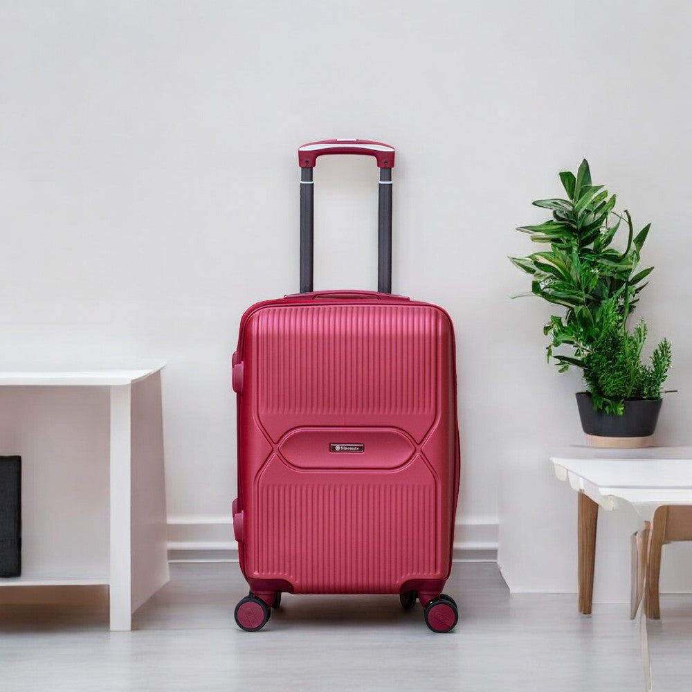 Sinomate Medium Size 24 inch 25 Kg Capacity Lightweight ABS Luggage | Cabin Size Luggage FREE