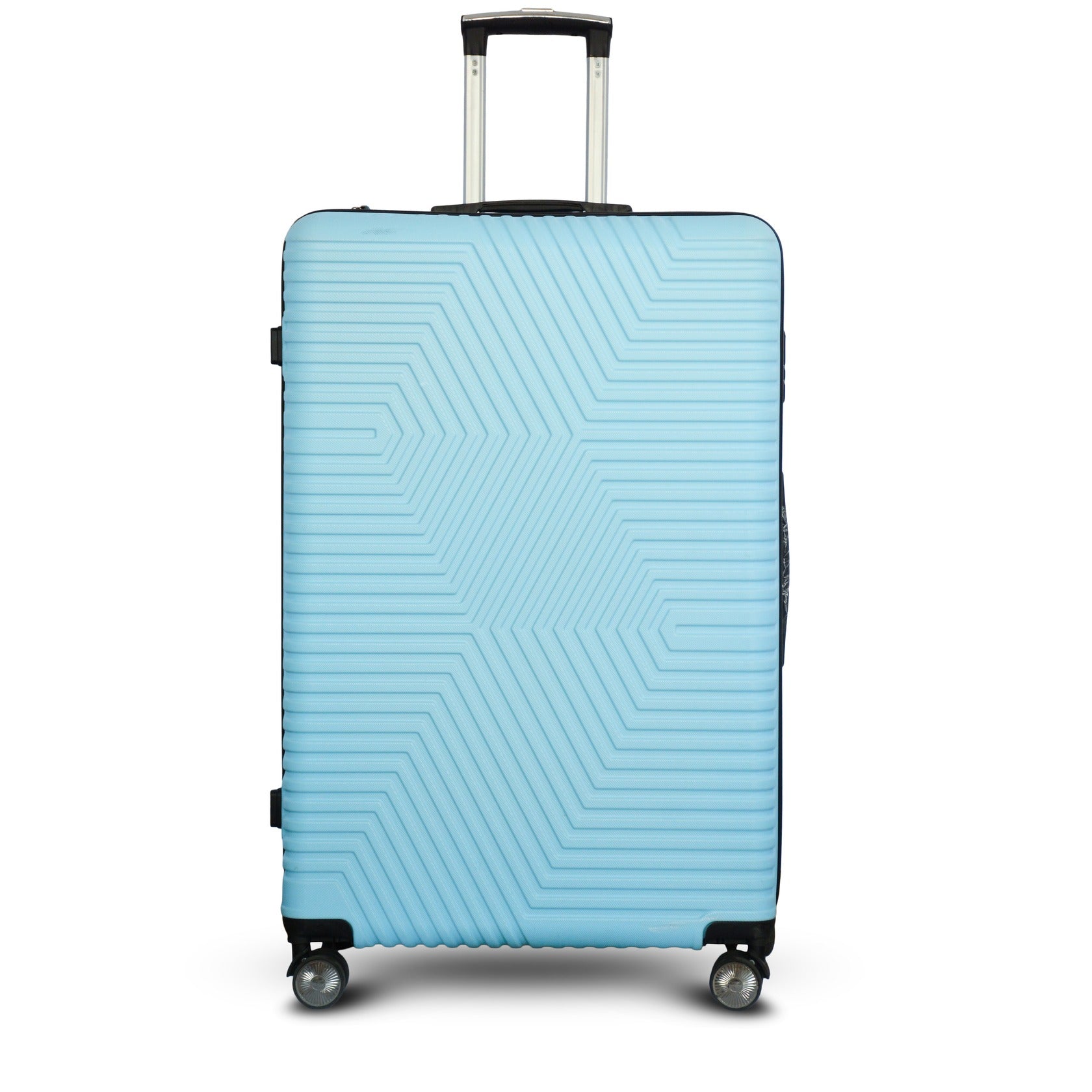 Zig Zag ABS Lightweight Luggage Bag With Double Spinner Wheel | 4 Piece Set 20, 24, 28, 32 Inches