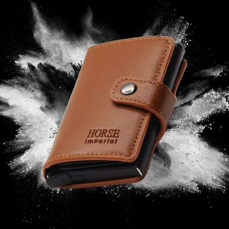 Small Bifold Credit Card Holder Button Wallet | Multi Card Slot Coin Purse