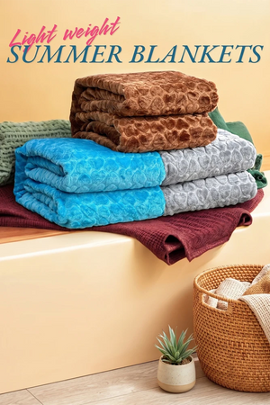 Soft Embossed Double Bed Blanket | Heart Design 0232 | 2 Kg