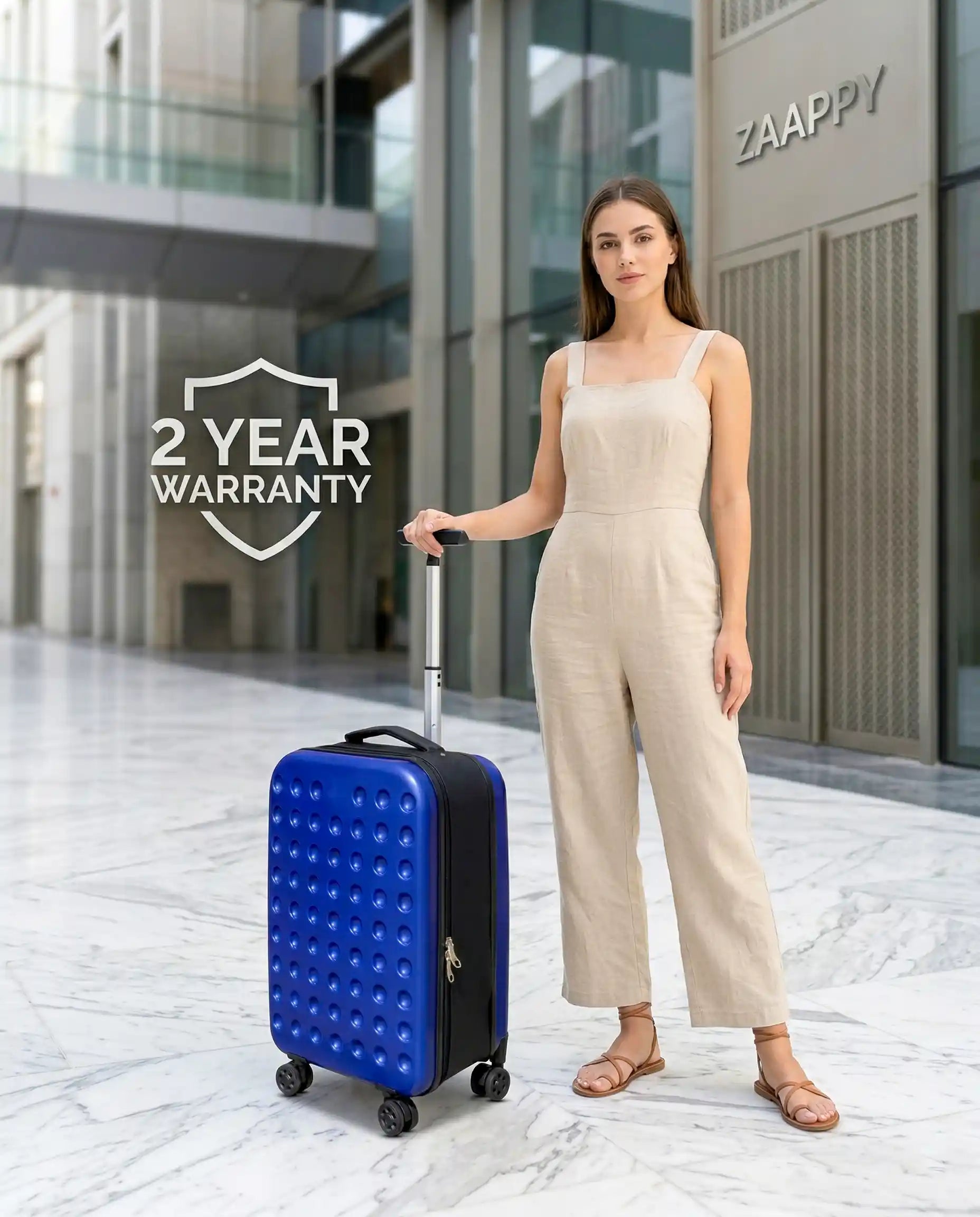 20 Inch Space Saving ABS Foldable Lightweight Carry On Luggage With Silent Spinner Wheels