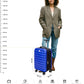 20 inch Space Saving foldable Lightweight ABS carry on Luggage with size chart
