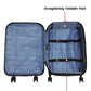 20 inch Space Saving foldable Lightweight ABS carry on Luggage with spacious interior