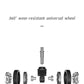 20 inch Space Saving foldable Lightweight ABS carry on Luggage with 360º wear resistant universal wheel