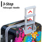 Printed Splash Paint 4 Pcs Set 7, 20, 24 and 28 Inches Travel Luggage Bag | Splash Paint Printed Suitcase