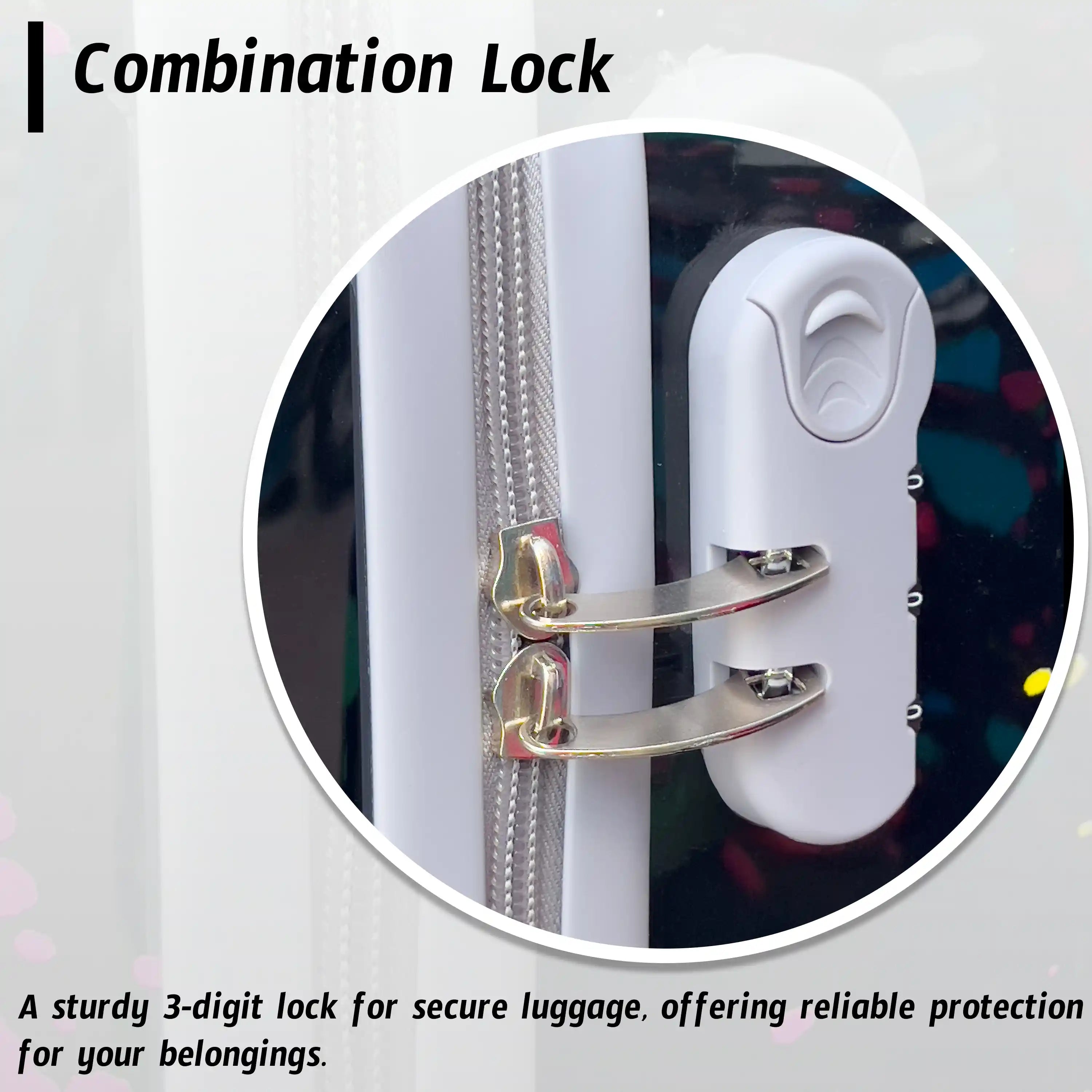 Printed Splash Paint 4 Pcs Set 7, 20, 24 and 28 Inches Travel Luggage Bag | Splash Paint Printed Suitcase