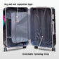 Printed Splash Paint 4 Pcs Set 7, 20, 24 and 28 Inches Travel Luggage Bag | Splash Paint Printed Suitcase