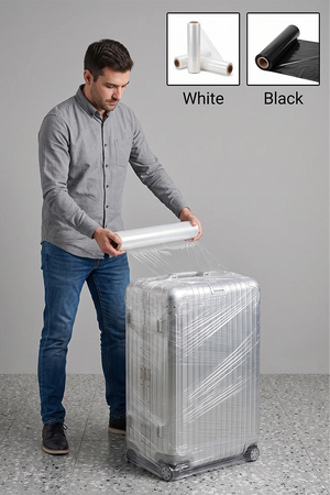 Stretch Film Luggage Packaging | Cling Film Luggage Stretch Wrapper