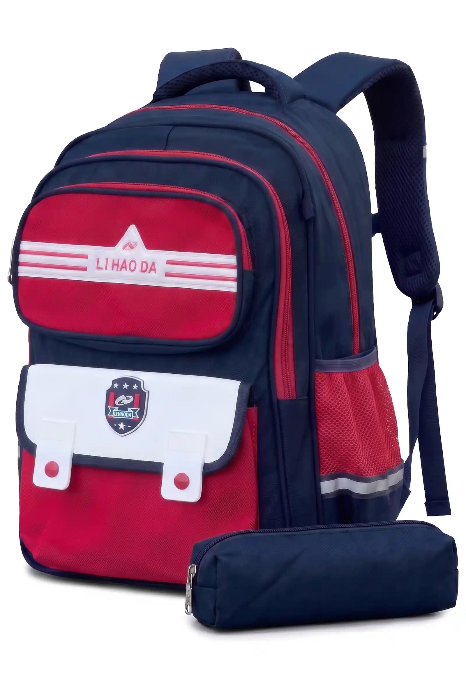 Striker Kids 16 Inch School Bag with Pencil Pouch, 7-13 Years With Adjustable Strap Buckle