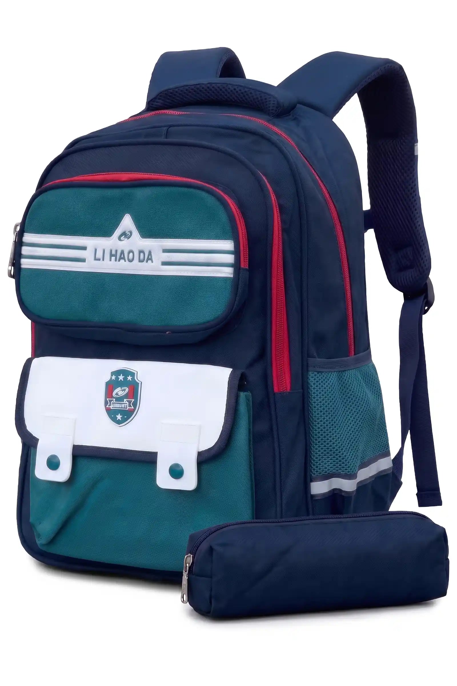 Striker Kids 16 Inch School Bag with Pencil Pouch, 7-13 Years With Adjustable Strap Buckle