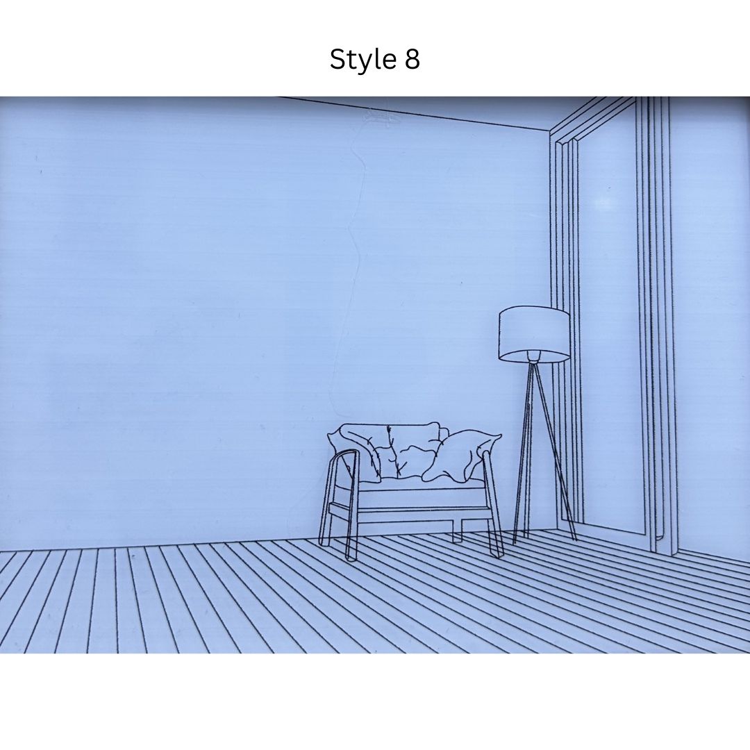 Decorative Painting Photo Frame Light LED 3D Illuminating Frame