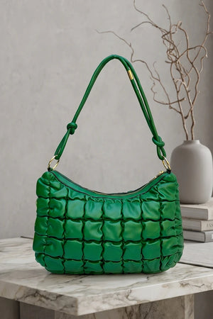 Stylish Elegant Quilted Shoulder Bag For Women | Puffy Handbag