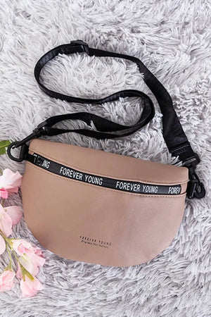 Stylish Forever Young PU Leather Waist Bag | Utility Belt Bag For Travel Purpose